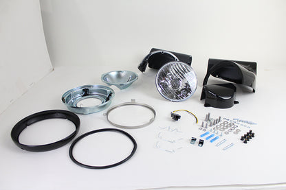 Wyatt Gatling L20-0629GBKD Headlamp Cowl Kit for Harley Davidson FLST Models by Wyatt Gatling