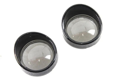 V-Twin Deuce Style Turn Signal Visor Set with Smoke Lens – Part #77173B by V-Twin