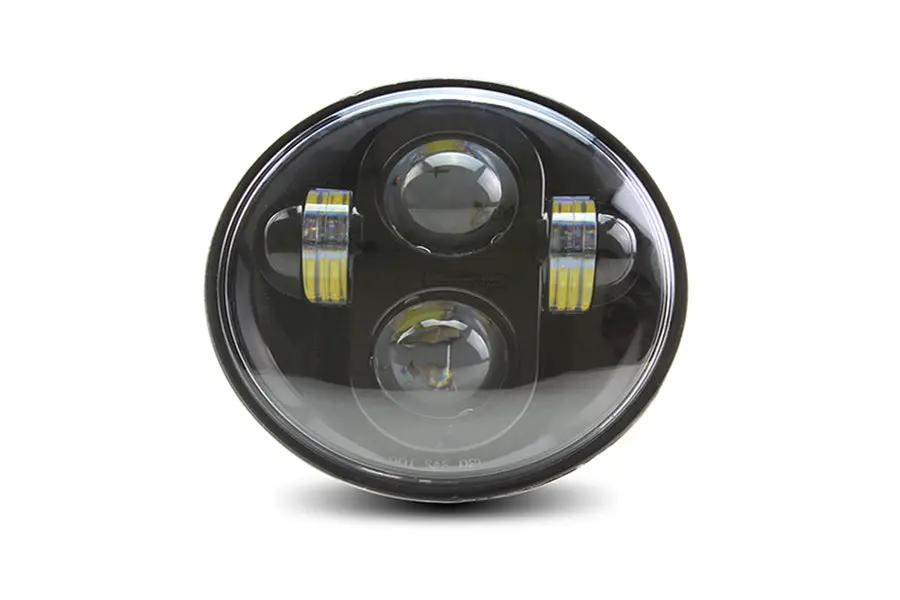 Cyron Lighting Urban 5-3/4 inch LED Headlamp Unit for Harley Davidson Fx - Black by Cyron Lighting