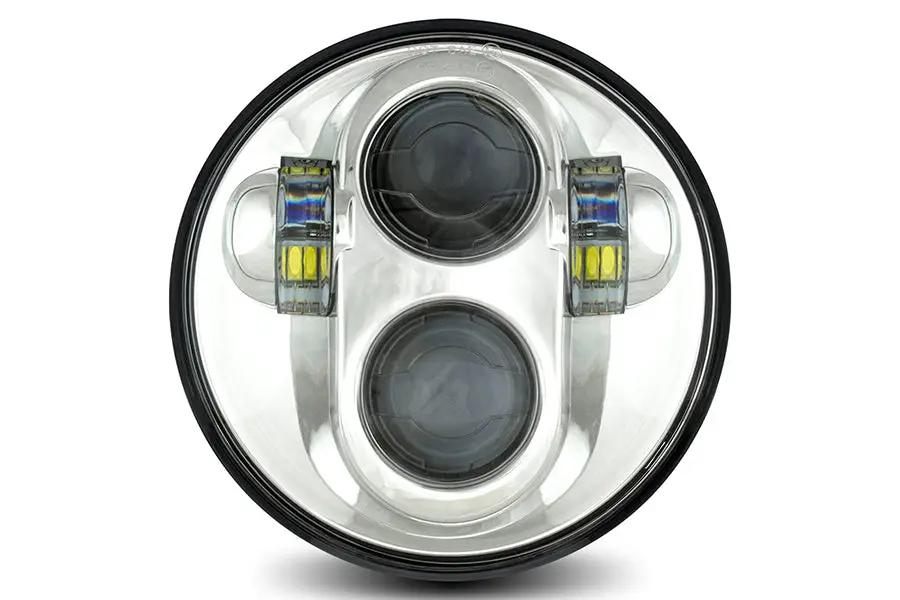 Cyron Lighting Urban 5-3/4 inch LED Headlamp Unit Chrome for Harley Davidson Fx by Cyron Lighting