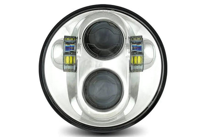Cyron Lighting Urban 5-3/4 inch LED Headlamp Unit Chrome for Harley Davidson Fx by Cyron Lighting