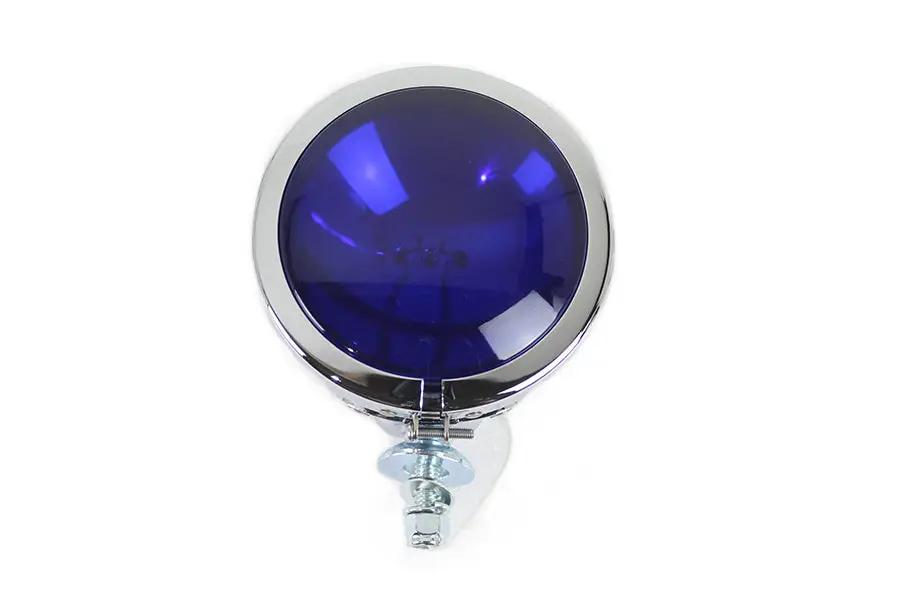 Wyatt Gatling Chrome Spotlamp Assembly with Sealed Beam for Harley Davidson FL (1949-1958) by Wyatt Gatling