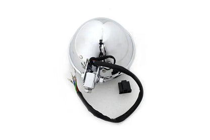 Wyatt Gatling 5-3/4 Inch Bates Style LED Headlamp in Chrome - Part Number L20-6144Q by Wyatt Gatling