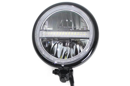 Wyatt Gatling 5-3/4 inch Bates Style LED Headlamp Black – Versatile Parking and Running Light by Wyatt Gatling