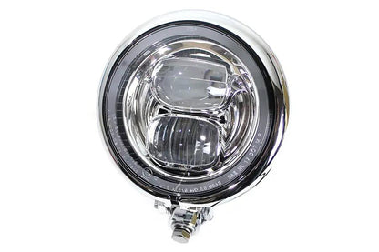 Wyatt Gatling 5-3/4 Inch Bates Style LED Headlamp Chrome (Part No. L20-6139Q) by Wyatt Gatling