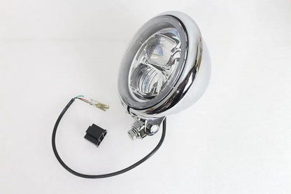 Wyatt Gatling 5-3/4 Inch Bates Style LED Headlamp Chrome (Part No. L20-6139Q) by Wyatt Gatling
