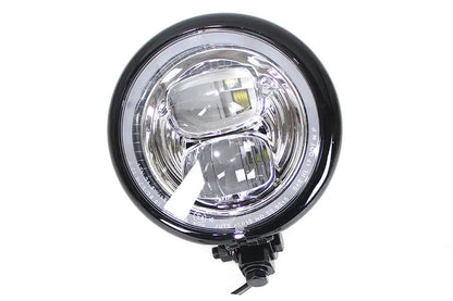 Bates 5-3/4 inch LED Headlamp with Halo Ring – Black, Part Number L20-6139GBQ by Bates