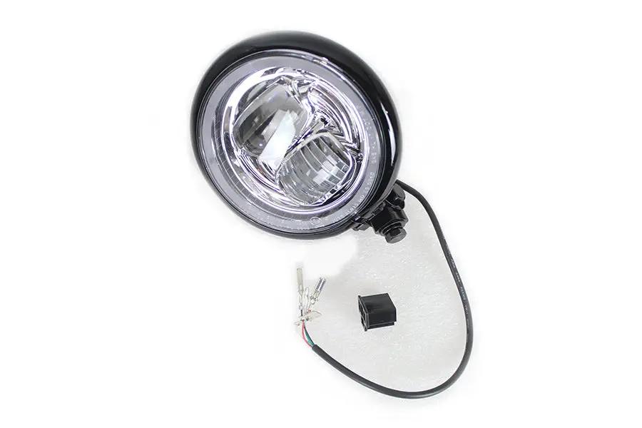 Bates 5-3/4 inch LED Headlamp with Halo Ring – Black, Part Number L20-6139GBQ by Bates