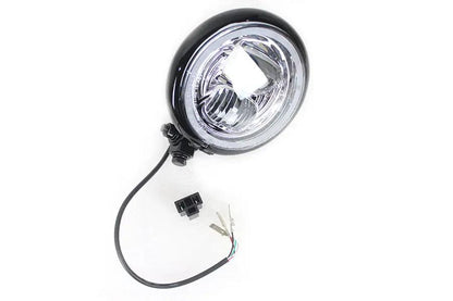 Bates 5-3/4 inch LED Headlamp with Halo Ring – Black, Part Number L20-6139GBQ by Bates