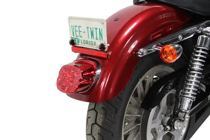 Wyatt Gatling Part 161271 Lay Down Tail Lamp Assembly with Red LED for Harley Davidson FLT (1999-2008) by Wyatt Gatling