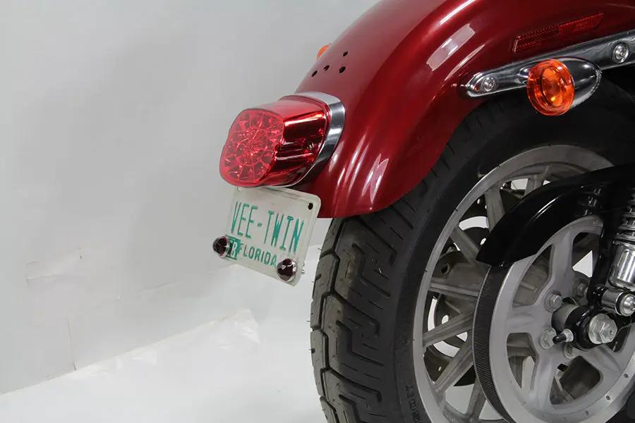 Wyatt Gatling Part 161272 Lay Down Tail Lamp Assembly with Red LED for Harley Davidson FLT (1999-2008) by Wyatt Gatling