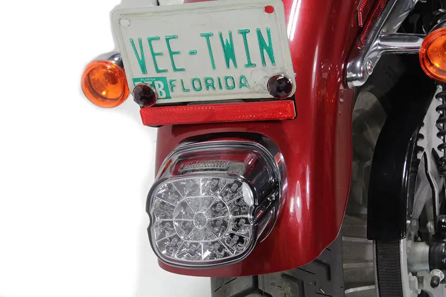 Wyatt Gatling 161273 Lay Down Tail Lamp Assembly Smoked LED for Harley Davidson FLT (1999-2008) by Wyatt Gatling