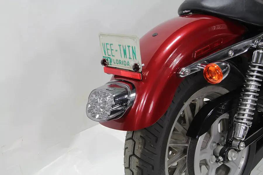 Wyatt Gatling 161273 Lay Down Tail Lamp Assembly Smoked LED for Harley Davidson FLT (1999-2008) by Wyatt Gatling