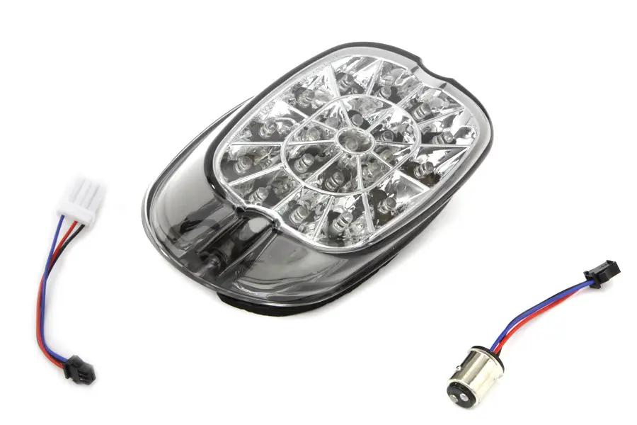 Wyatt Gatling 161274 Lay Down Tail Lamp Assembly Smoked LED for Harley Davidson FLT (1999-2008) by Wyatt Gatling
