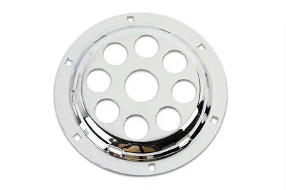 Wyatt Gatling Chrome 6 Inch Horn Face with Holes for Harley Davidson EL & FL Models by Wyatt Gatling