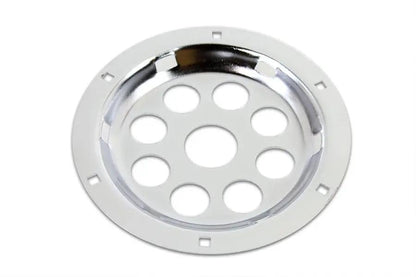 Wyatt Gatling Chrome 6 Inch Horn Face with Holes for Harley Davidson EL & FL Models by Wyatt Gatling