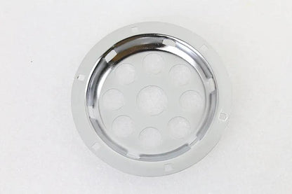 Wyatt Gatling Chrome 6 Inch Horn Face with Holes for Harley Davidson EL & FL Models by Wyatt Gatling