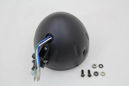 Wyatt Gatling 5-3/4 Inch H4 Headlamp Unit with Black Housing and Glass Lens by Wyatt Gatling