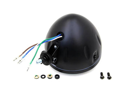 Wyatt Gatling 5-3/4 Inch H4 Headlamp Unit with Black Housing – Part No. 161904 by Wyatt Gatling