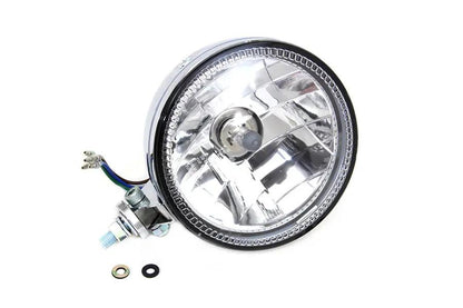 Wyatt Gatling 5-3/4 Inch H4 Headlamp Unit Chrome (Part #161903) by Wyatt Gatling