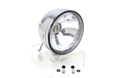 Wyatt Gatling 5-3/4 Inch H4 Headlamp Unit Chrome (Part #161903) by Wyatt Gatling