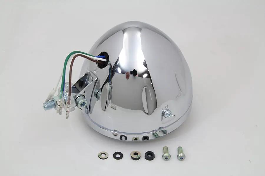 Wyatt Gatling 5-3/4 Inch H4 Headlamp Unit Chrome (Part No. 161905) by Wyatt Gatling
