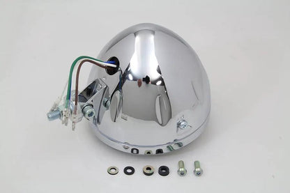 Wyatt Gatling 5-3/4 Inch H4 Headlamp Unit Chrome (Part No. 161905) by Wyatt Gatling