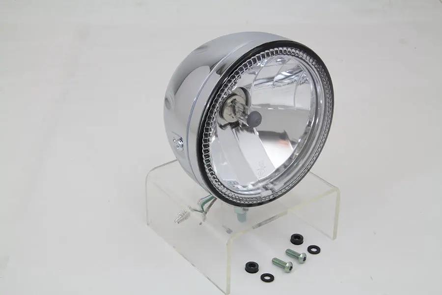 Wyatt Gatling 5-3/4 Inch H4 Headlamp Unit Chrome (Part No. 161905) by Wyatt Gatling