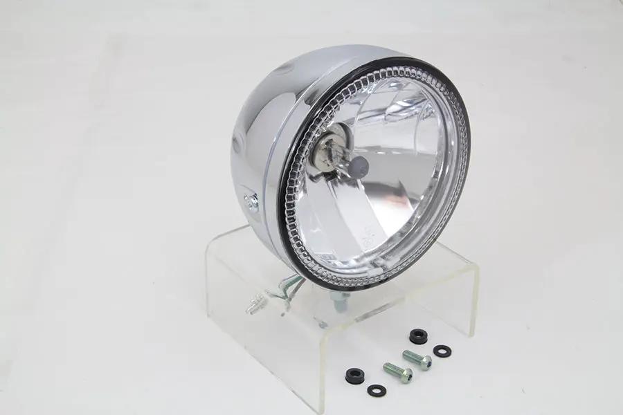 Wyatt Gatling 5-3/4 Inch H4 Headlamp Unit Chrome (Part No. 161905) by Wyatt Gatling