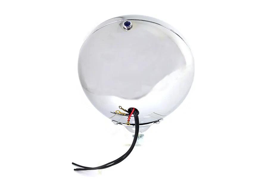 Wyatt Gatling Vintage 7 Inch Round Headlamp 6 Volt for Harley Davidson FL by Wyatt Gatling