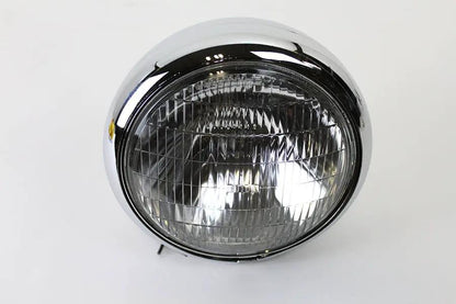 V-Twin 33-1620 7 Inch Round 6 Volt Headlamp for Harley Davidson FLH Models by V-Twin