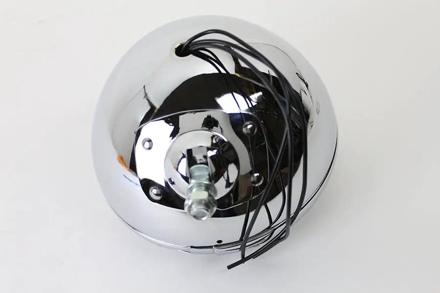 V-Twin 33-1620 7 Inch Round 6 Volt Headlamp for Harley Davidson FLH Models by V-Twin
