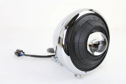 Wyatt Gatling 5-1/2 Inch Fish Eye Headlamp with Chrome Finish – Part 83038 by Wyatt Gatling