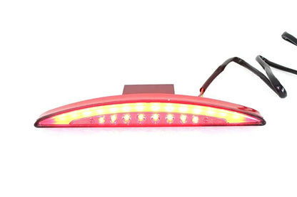 Wyatt Gatling Part 78393S Slice Style LED Fender Mount Tail Lamp with Smoke Lens for Harley Davidson FXSB by Wyatt Gatling
