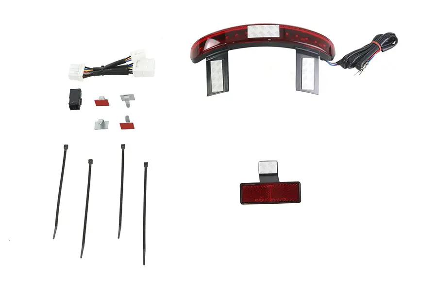 Wyatt Gatling Part 78394 Chopped Fender Rear Edge LED Lamp with Red Lens for Harley Davidson FXDWG by Wyatt Gatling