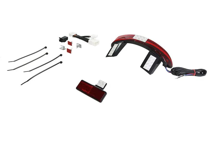 Wyatt Gatling Part 78394 Chopped Fender Rear Edge LED Lamp with Red Lens for Harley Davidson FXDWG by Wyatt Gatling