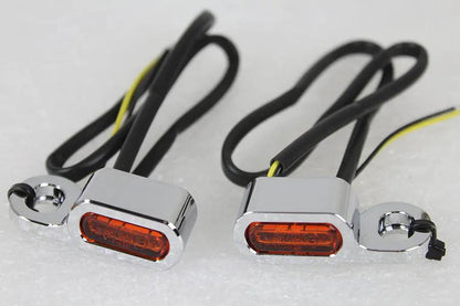 Wyatt Gatling Chrome LED Turn Signal Set for Harley Davidson FLT and FLSS (Part #78411) by Wyatt Gatling