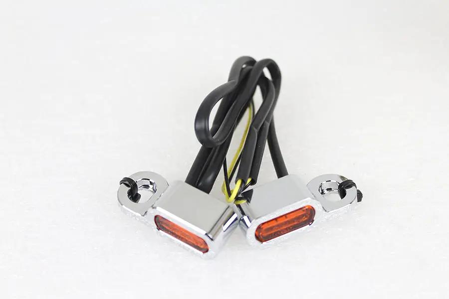 Wyatt Gatling Chrome LED Turn Signal Set for Harley Davidson FLT and FLSS (Part #78411) by Wyatt Gatling