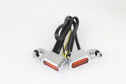 Wyatt Gatling Chrome LED Turn Signal Set for Harley Davidson FLT and FLSS (Part #78411) by Wyatt Gatling