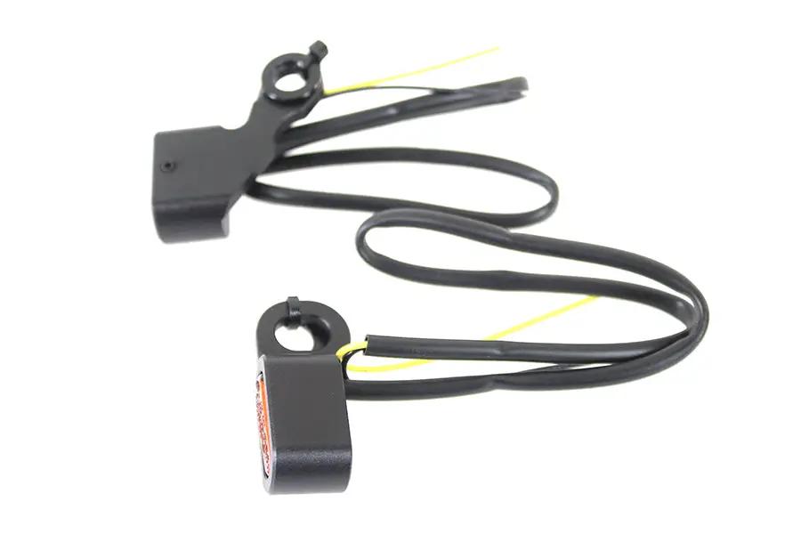 Wyatt Gatling Black LED Turn Signal Set for Harley Davidson FLST (2000-2009) by Wyatt Gatling