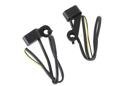 Wyatt Gatling Black LED Turn Signal Set for Harley Davidson XL (2004-2013) by Wyatt Gatling