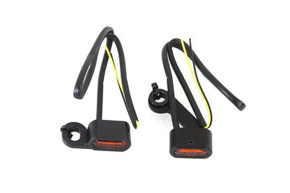 Wyatt Gatling Black LED Turn Signal Set for Harley Davidson XL (2004-2013) by Wyatt Gatling