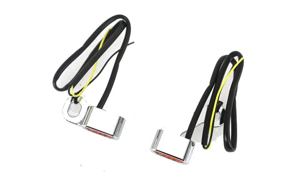 Wyatt Gatling Chrome LED Turn Signal Set for Harley Davidson FLT (2007-2016) by Wyatt Gatling