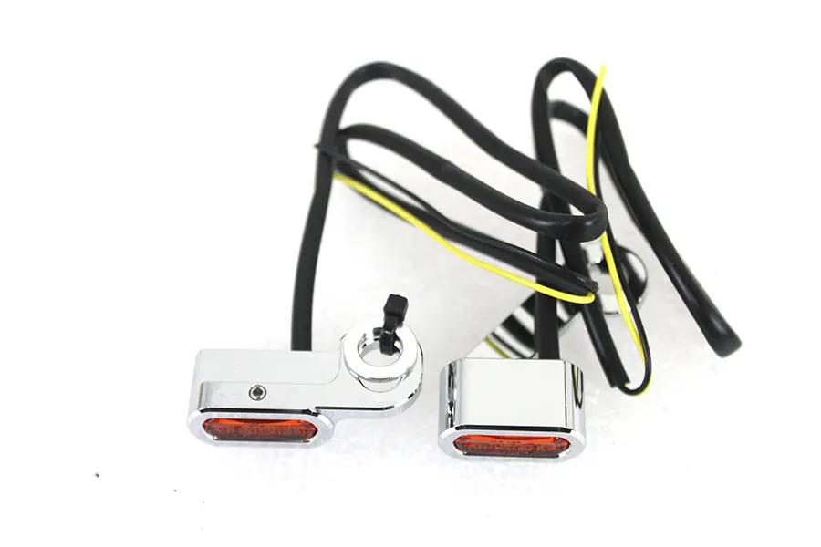 Wyatt Gatling Chrome LED Turn Signal Set for Harley Davidson FLT (2007-2016) by Wyatt Gatling