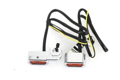 Wyatt Gatling Chrome LED Turn Signal Set for Harley Davidson FLT (2007-2016) by Wyatt Gatling