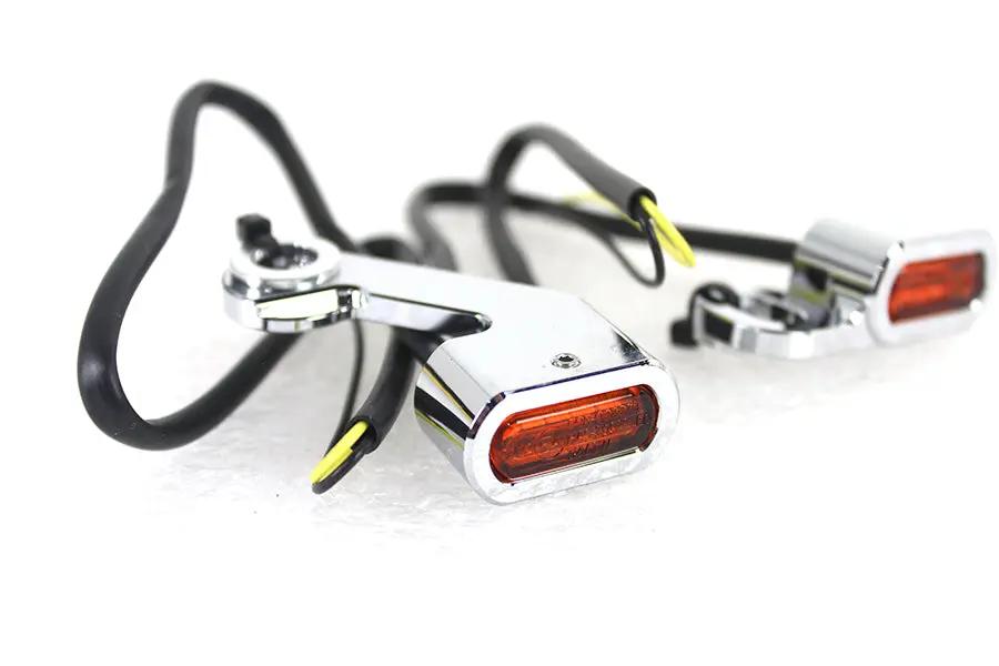 Wyatt Gatling Chrome LED Turn Signal Set for Harley Davidson FLT (2007-2016) by Wyatt Gatling