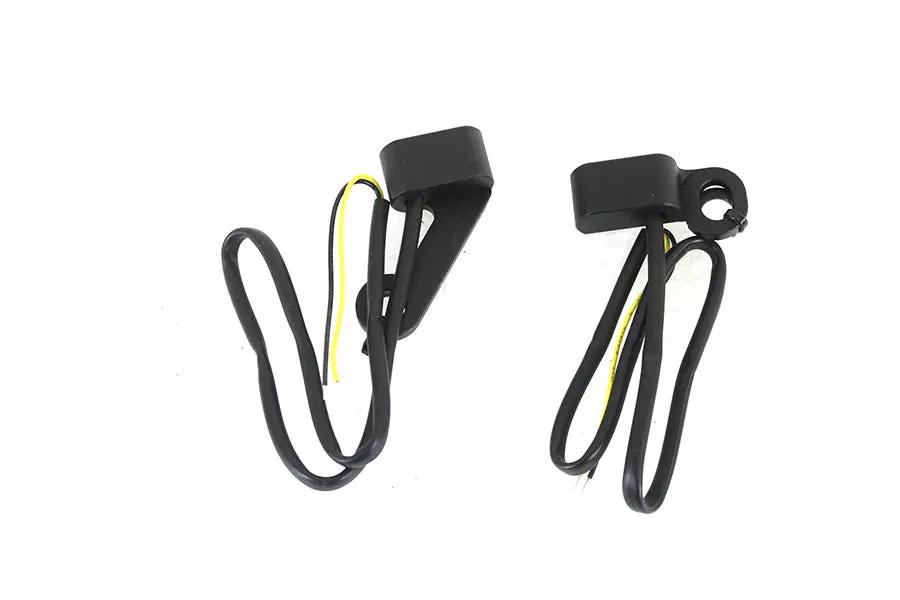 Wyatt Gatling Black LED Turn Signal Set for Harley Davidson FLT (2007-2016) by Wyatt Gatling