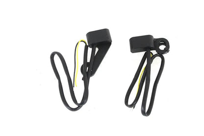 Wyatt Gatling Black LED Turn Signal Set for Harley Davidson FLT (2007-2016) by Wyatt Gatling
