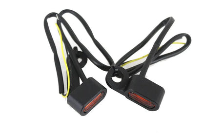 Wyatt Gatling Black LED Turn Signal Set for Harley Davidson FLT (2007-2016) by Wyatt Gatling