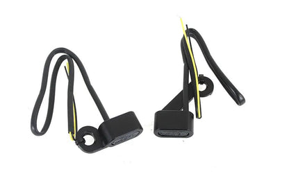 Wyatt Gatling Black LED Turn Signal Set for Harley Davidson FLT (2007-2016) by Wyatt Gatling